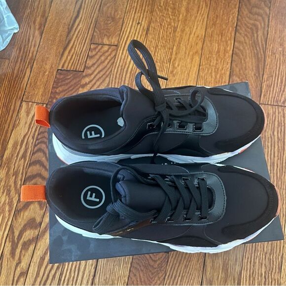 NIB French Connection Black Riley Chunky Sporty Lace-up Sneakers Size 8 - Picture 7 of 8
